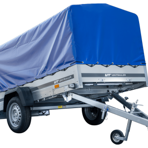 Langer PKW-Anhänger GARDEN TRAILER 264 KIPP mit Hochplane, Spriegel und Stützrad