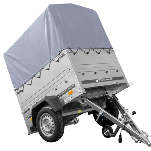 Neuanhänger Kipper ungebremst GARDEN TRAILER 150 KIPP mit zusätzlichen Bordwänden, Stützrad, Hochplane und Hochspriegel