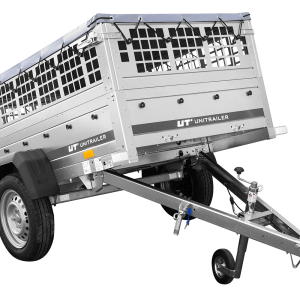 Pkw Planenanhänger GARDEN TRAILER 200 KIPP mit Laubgitteraufsatz, Stützrad, Flachplane