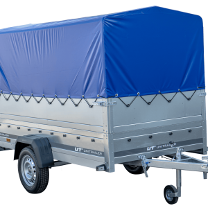 Pkw Anhänger GARDEN TRAILER 264 KIPP mit Stützrad, zusätzlichen Bordwänden, Hochplane und Hochspriegel