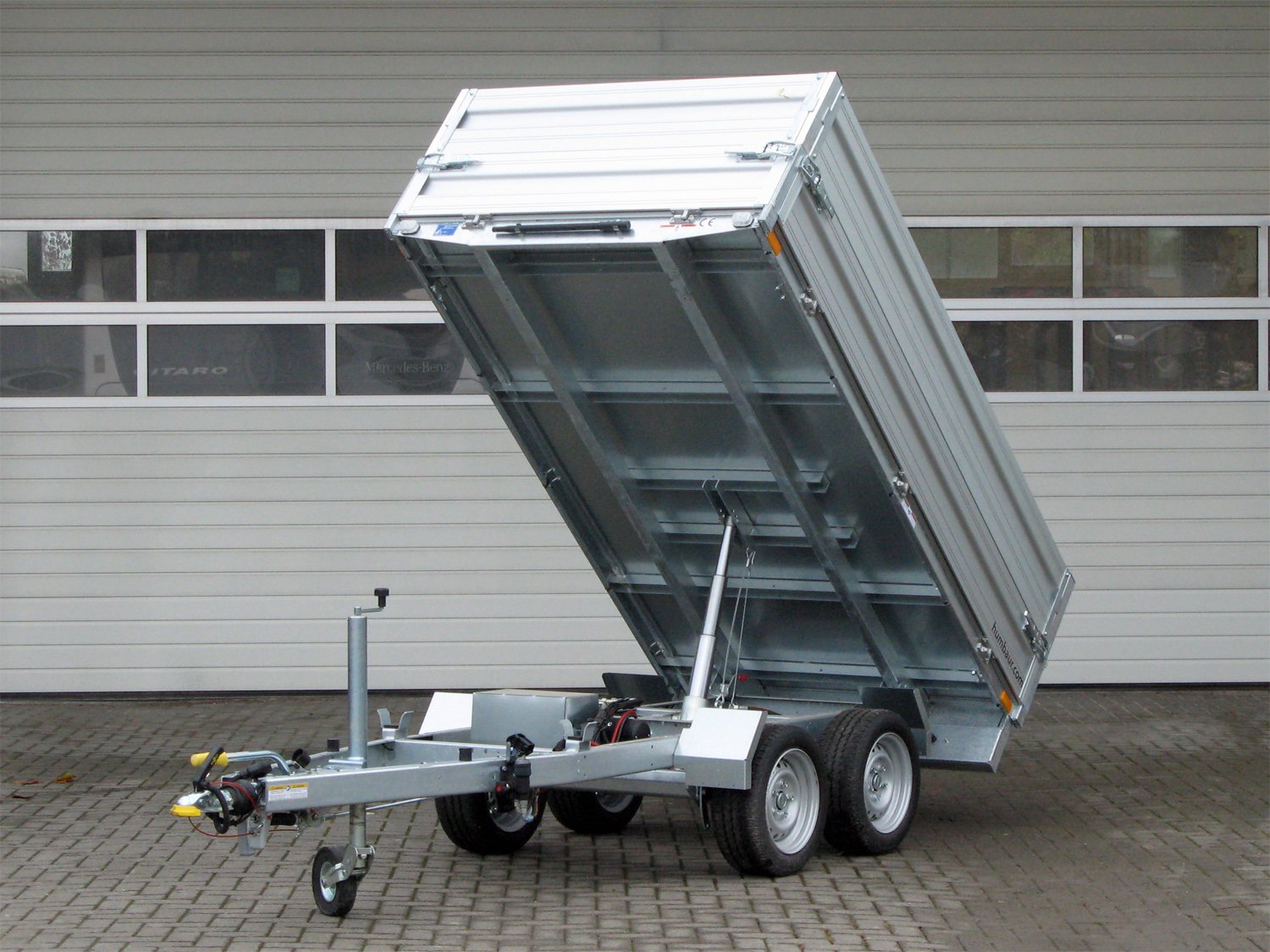 Humbaur HUK 272715 E-Pumpe u. BW-Aufsatz – Rückwärtskipper – 2700 kg – Bild 5
