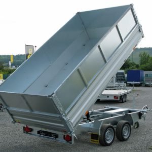 Humbaur HTK 3000.31 ALU Stahlblechaufsatz – 3-Seiten-Kipper – 3000 kg
