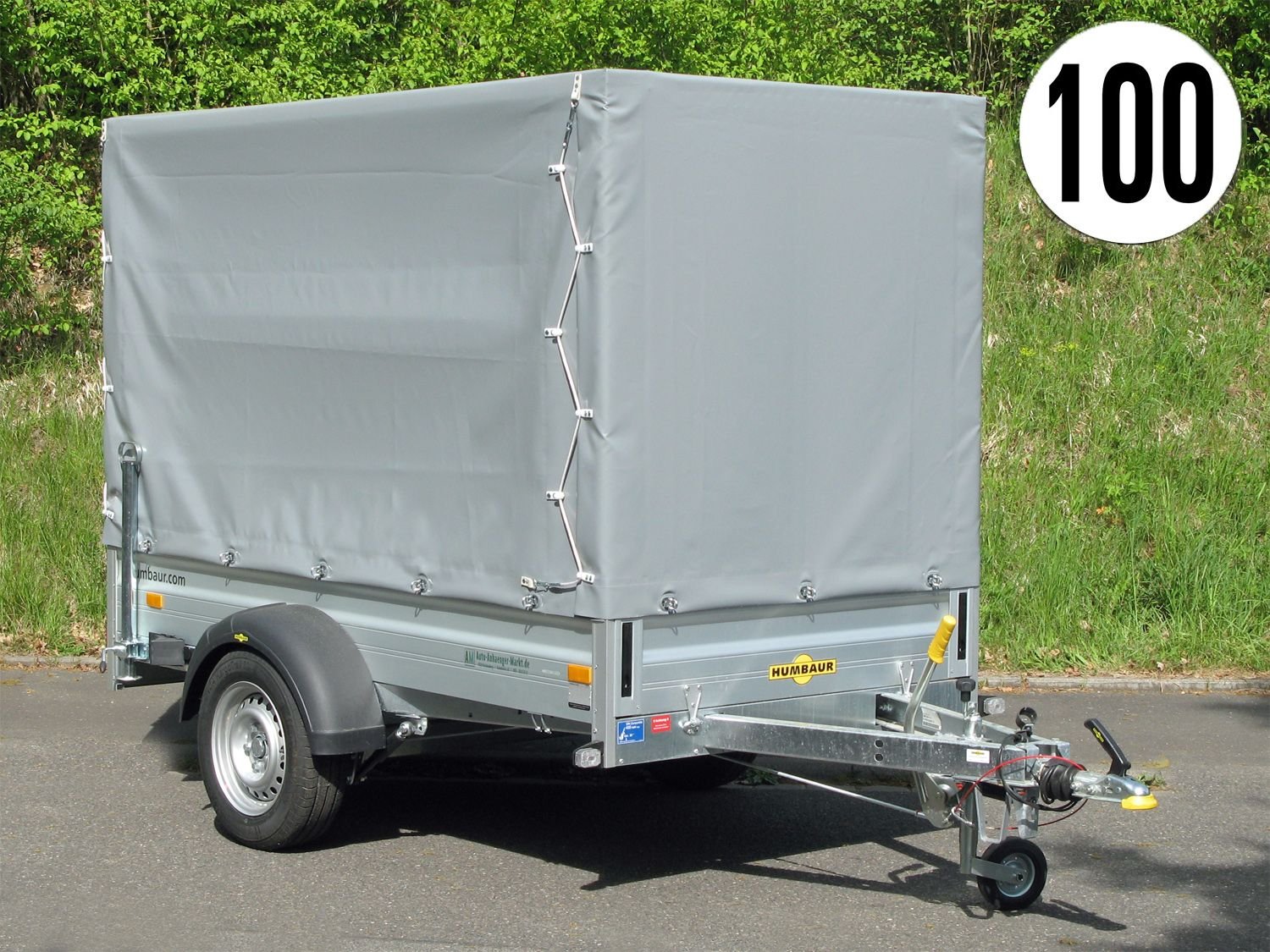 Humbaur HA132513 KV 100 km/h Hochplane – Einachsanhänger – 1300 kg – Bild 2