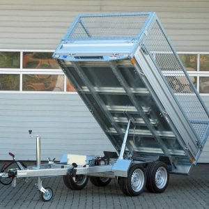 Humbaur HUK 272715 E-Pumpe Gitteraufaufstz – Rückwärtskipper – 2700 kg