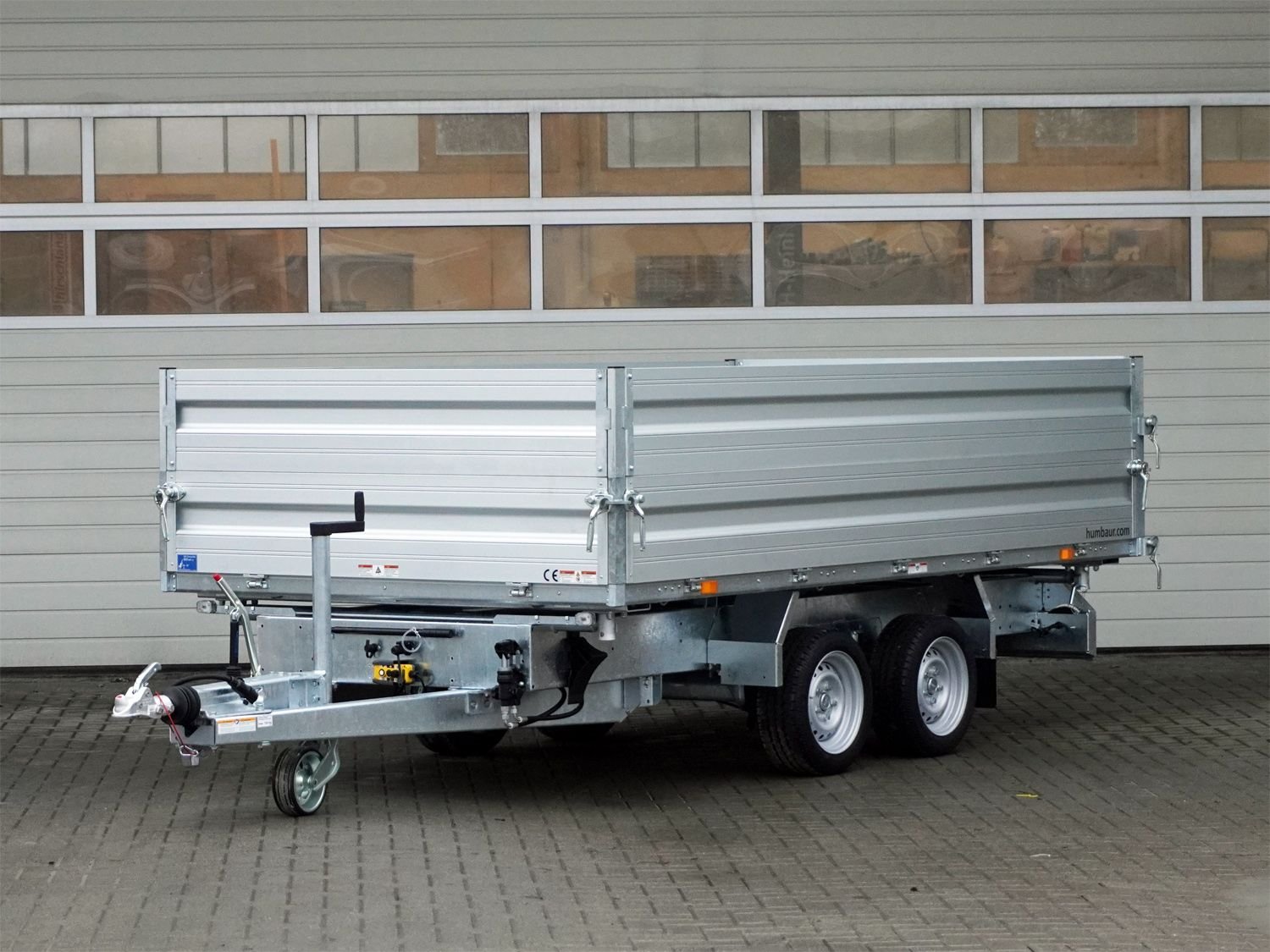 Humbaur HTK 3500.37 ALU-Aufsatz Rampen – 3-Seiten-Kipper – 3500 kg – Bild 4