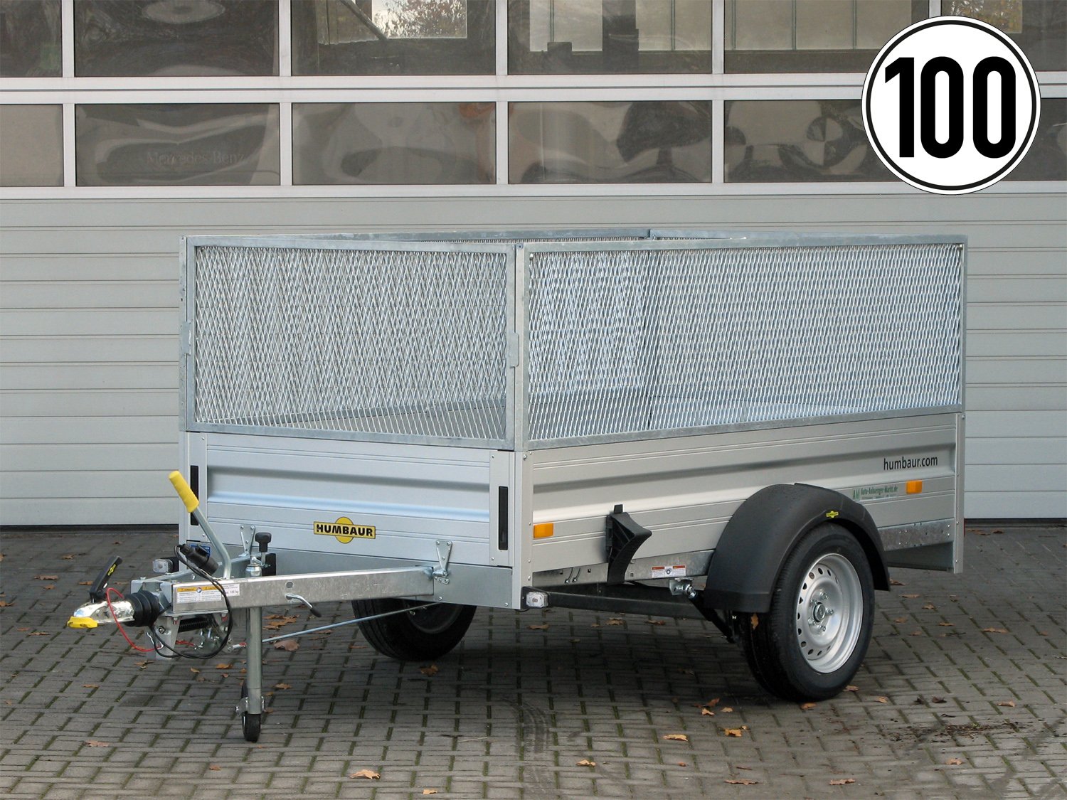 Humbaur HA132513 KV 100 km/h Gitteraufsatz – Einachsanhänger – 1300 kg
