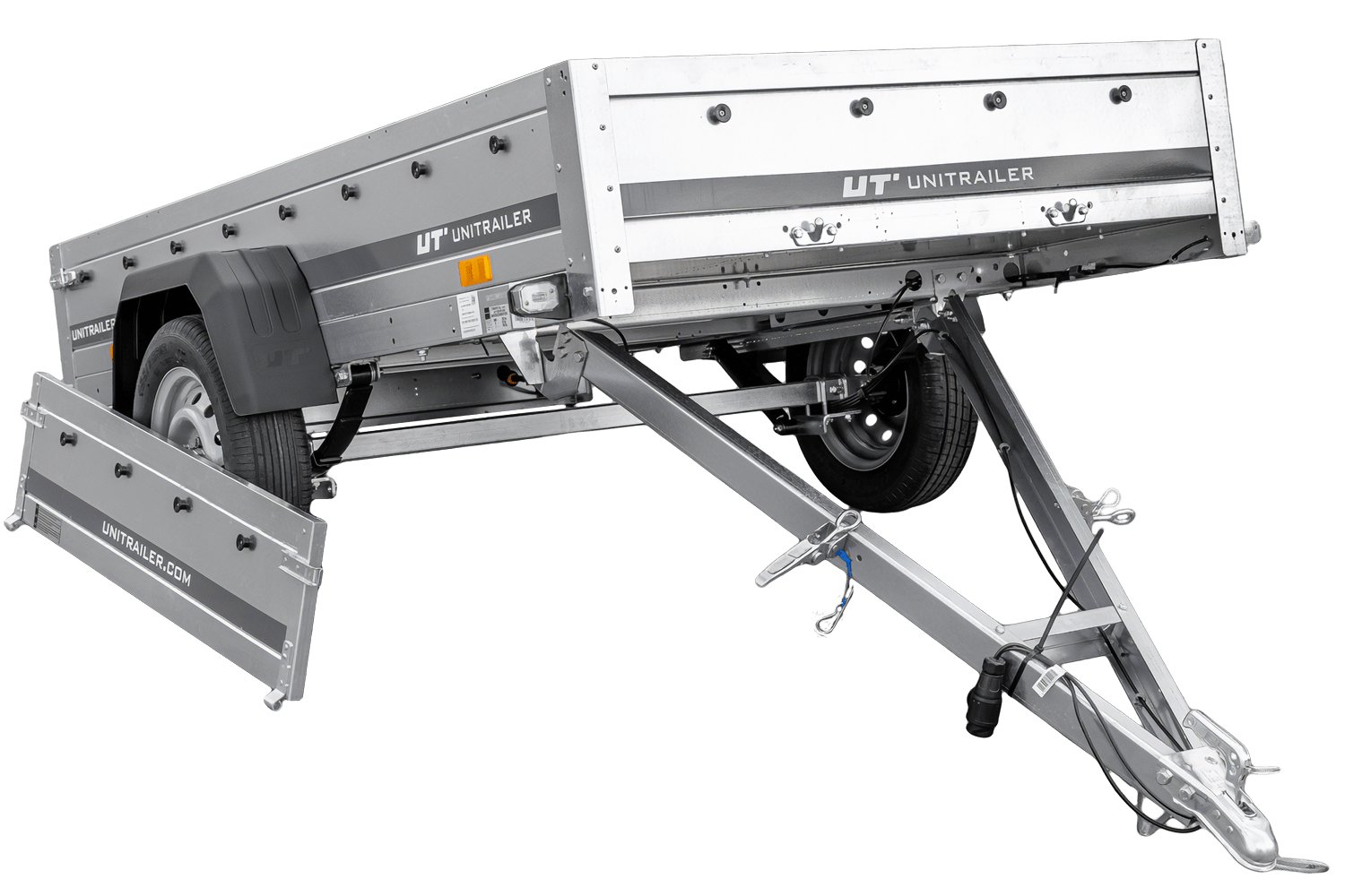 PKW-Anhänger mit Blattfedern 230×125 UNITRAILER GARDEN 230/R KIPP