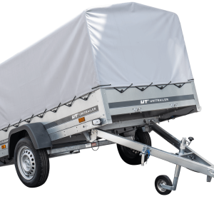 Anhänger Pkw 230×125 Garden Trailer 230 KIPP Unitrailer 750 kg mit Stützrad, Hochplane und Hochspriegel