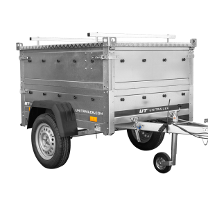 Einachsanhänger 150×106 UNITRAILER GARDEN 150 KIPP mit BIS-Seitenwänden und Aluminiumabdeckung