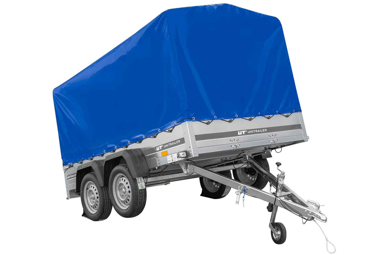 Zweiachsanhänger 264×150 UNITRAILER GARDEN 265/2 KIPP mit Rahmen H-1100