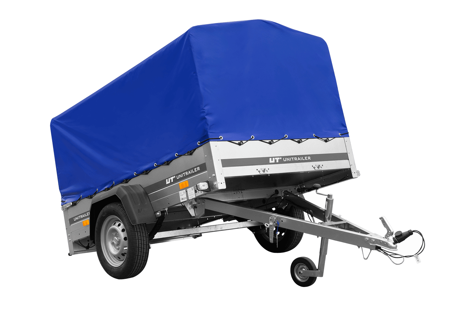 Einachsanhänger auf Blattfedern 200×125 UNITRAILER GARDEN 201/R KIPP mit H-800-Rahmen