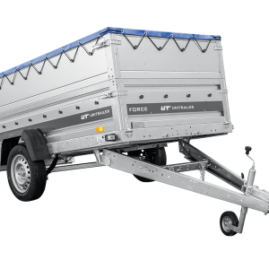 Einachsiger Anhänger auf Blattfedern 264×125 UNITRAILER FORCE 264/R KIPP mit BIS-Seitenwänden, H-0-Rahmen