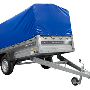 Einachsiger Anhänger mit Blattfedern 264×125 UNITRAILER FORCE 264/R KIPP mit H-800 Spriegel