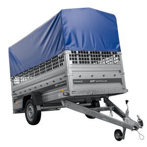 Autotransportanhänger 264×125 UNITRAILER FORCE 264 KIPP mit Gitterwänden, H-800 Rahmen