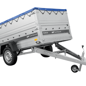 Autotransportanhänger auf Federn 230×125 UNITRAILER FORCE 230/R KIPP mit BIS-Seitenwänden, H-0-Rahmen