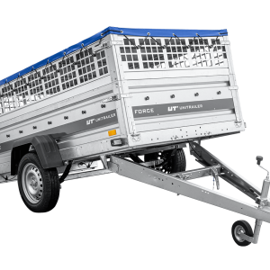 Leichter Anhänger auf Federn 230×125 UNITRAILER FORCE 230/R KIPP mit Gitterwänden, H-0-Rahmen